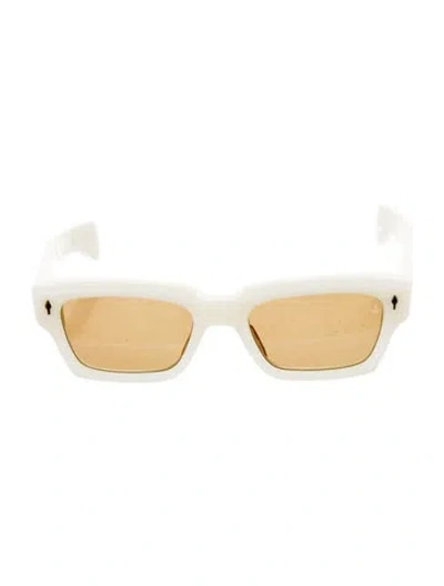 Pre-owned Jacques Marie Mage Ashcroft Square Sunglasses In White