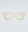 Jacques Marie Mage Atkins Square Sunglasses In Gold