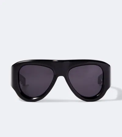 Jacques Marie Mage Barclay Aviator Sunglasses In Black