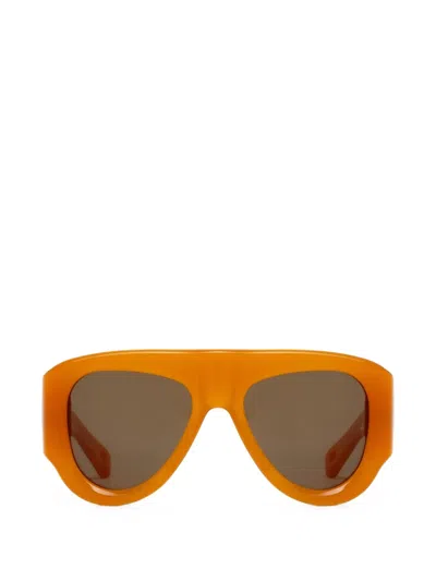 Jacques Marie Mage Barclay Oversized-frame Sunglasses In 오렌지