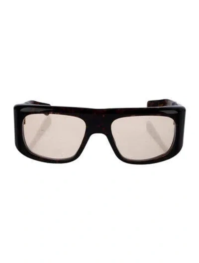 Pre-owned Jacques Marie Mage Benson Square Sunglasses In Brown