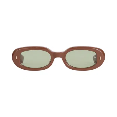 Pre-owned Jacques Marie Mage Besset Sunglasses 'avo' | Brown | Men's Size Onesize