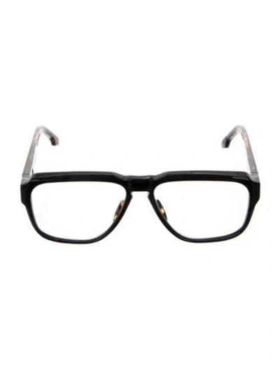 Pre-owned Jacques Marie Mage Buckley Square Eyeglasses In Black