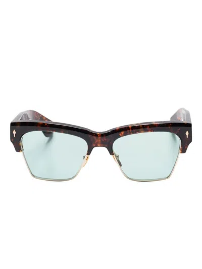 Jacques Marie Mage "bugsy" Sunglasses Accessories In Brown