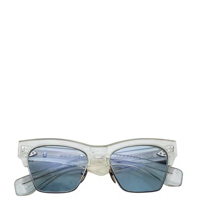 Jacques Marie Mage Bugsy Sunglasses In Blue