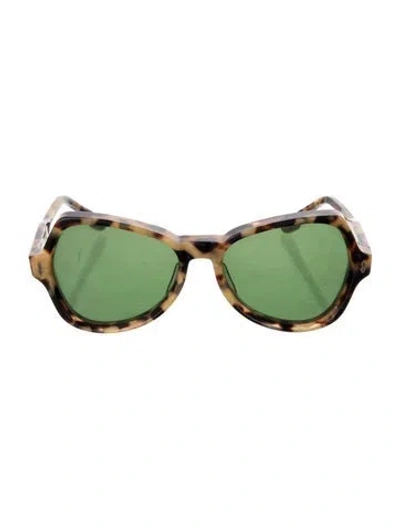 Pre-owned Jacques Marie Mage Candy Oversize Sunglasses In Brown