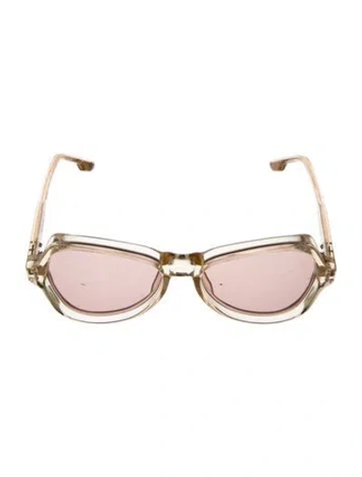 Pre-owned Jacques Marie Mage Candy Oversize Sunglasses In Clear/neutrals