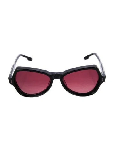 Pre-owned Jacques Marie Mage Candy Round Sunglasses In Black