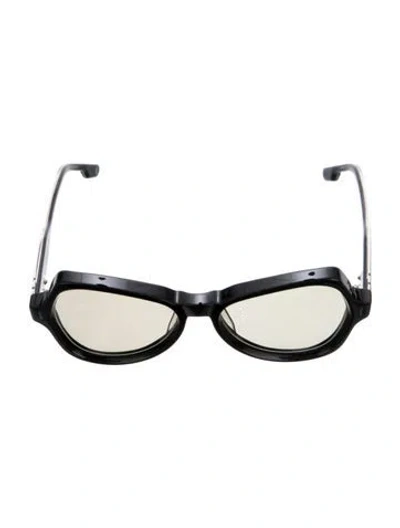 Pre-owned Jacques Marie Mage Candy Square Sunglasses In Black