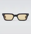 Jacques Marie Mage Casablanca Rectangular Sunglasses In Brown