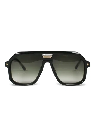 Jacques Marie Mage Casius Pilot-frame Sunglasses In Black