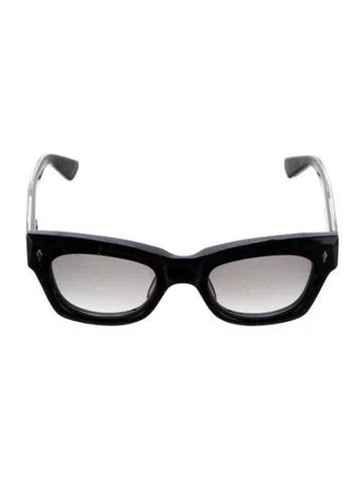 Pre-owned Jacques Marie Mage Cat-eye Gradient Sunglasses In Black