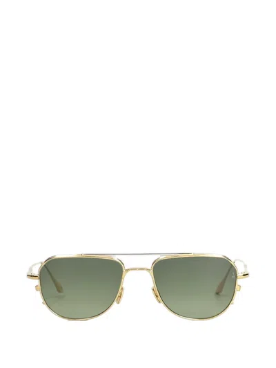 Jacques Marie Mage Cendrars Pilot-frame Sunglasses In Gold