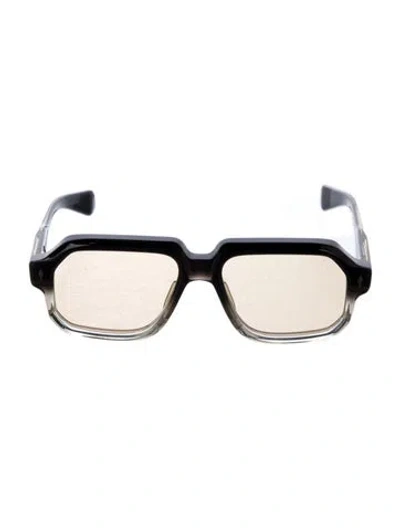 Pre-owned Jacques Marie Mage Challenger Square Sunglasses In Black