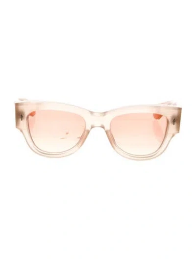 Pre-owned Jacques Marie Mage Chelsea Cat-eye Sunglasses In Neutral