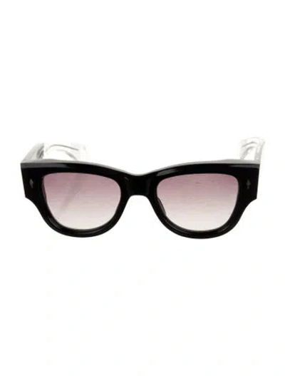 Pre-owned Jacques Marie Mage Chelsea Oversize Sunglasses In Blue