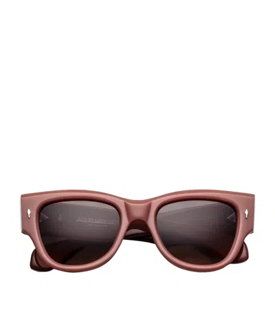 Jacques Marie Mage Chelsea Panto Sunglasses In Brown