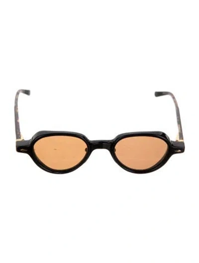 Pre-owned Jacques Marie Mage Clark Oversize Sunglasses In Black