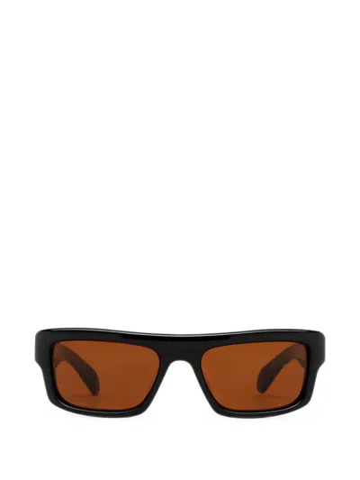 Jacques Marie Mage Cleavon 57 Rectangle-frame Sunglasses In 블랙