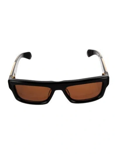 Pre-owned Jacques Marie Mage Cleavon Wayfarer Sunglasses In Black