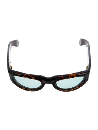 Pre-owned Jacques Marie Mage Clyde Narrow Sunglasses In Brown