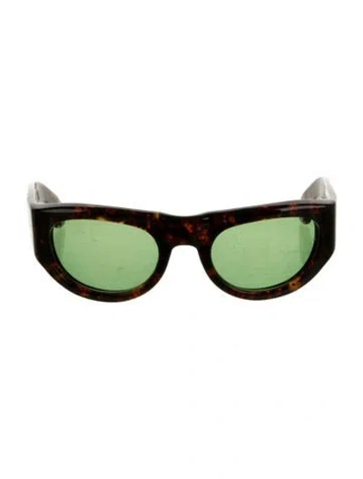 Pre-owned Jacques Marie Mage Clyde Round Sunglasses In Brown