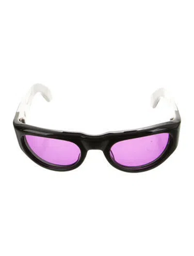 Pre-owned Jacques Marie Mage Clyde Square Sunglasses In Black