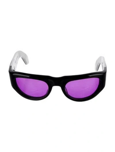 Pre-owned Jacques Marie Mage Clyde Wayfarer Sunglasses In Black