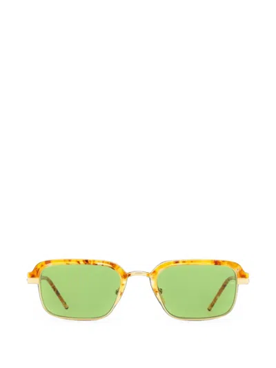 Jacques Marie Mage Comanche Rectangle-frame Sunglasses In Yellow