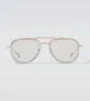 Jacques Marie Mage Commander Aviator Sunglasses In Gold