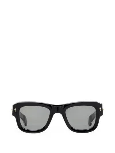 Jacques Marie Mage Conrad Square-frame Sunglasses In Black