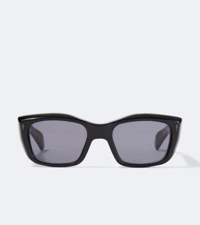 Jacques Marie Mage Corniche Rectangular Sunglasses In Black