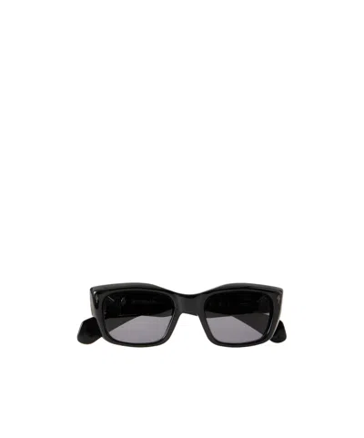 Jacques Marie Mage Corniche Square-frame Sunglasses In Black