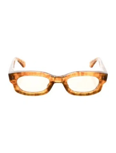 Pre-owned Jacques Marie Mage Cyclone Square Sunglasses In Brown