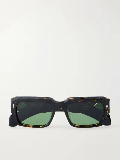 Jacques Marie Mage Dakota Square-frame Acetate Sunglasses In Tortoiseshell