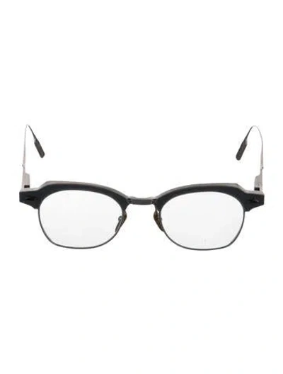 Pre-owned Jacques Marie Mage Daumesnil Wayfarer Eyeglasses In Metallic/silver