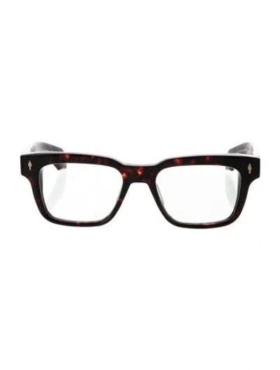 Pre-owned Jacques Marie Mage Dealan Square Eyeglasses In Black