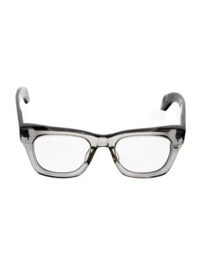 Pre-owned Jacques Marie Mage Dealan Square Eyeglasses In Clear/grey