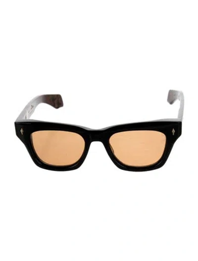 Pre-owned Jacques Marie Mage Dealan Square Sunglasses In Black
