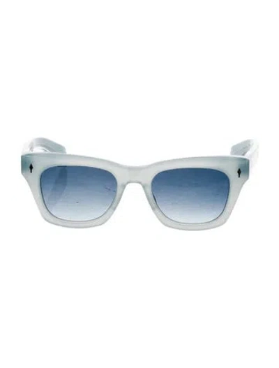 Pre-owned Jacques Marie Mage Dealan Square Sunglasses In Blue