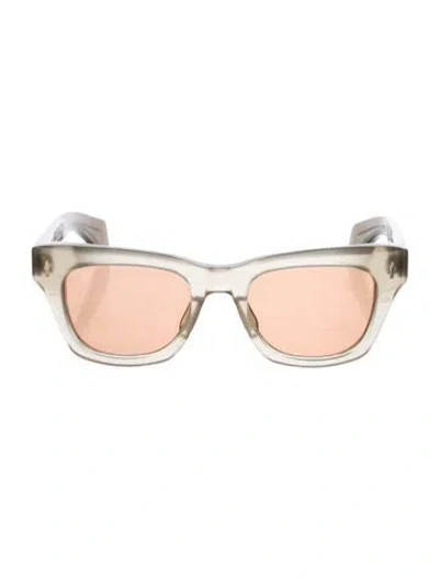 Pre-owned Jacques Marie Mage Dealan Square Sunglasses In Neutral