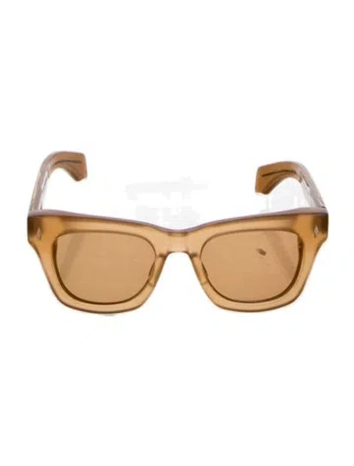 Pre-owned Jacques Marie Mage Dealan Square Sunglasses In Neutral