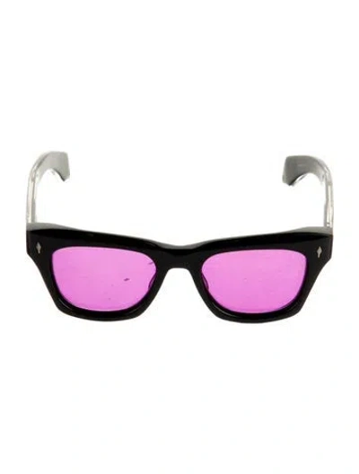 Pre-owned Jacques Marie Mage Dealan Wayfarer Sunglasses In Black