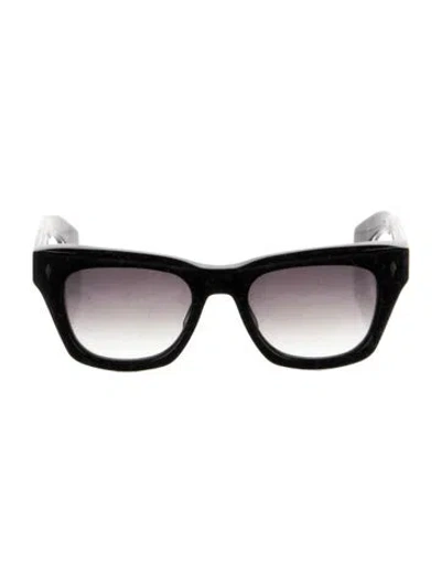 Pre-owned Jacques Marie Mage Dealan Wayfarer Sunglasses In Black