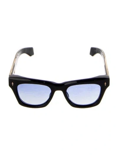 Pre-owned Jacques Marie Mage Dealan Wayfarer Sunglasses In Black