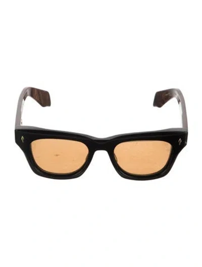 Pre-owned Jacques Marie Mage Dealan Wayfarer Sunglasses In Black/brown