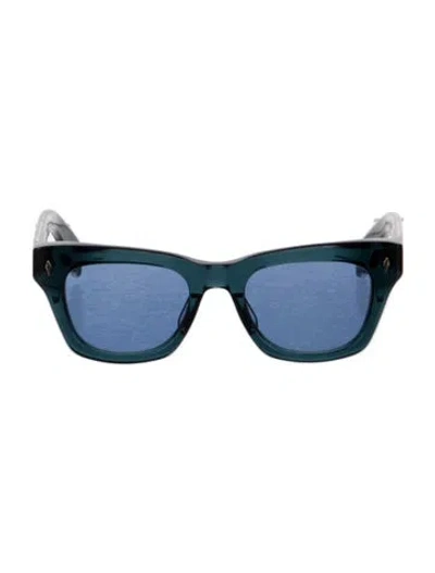 Pre-owned Jacques Marie Mage Dealan Wayfarer Sunglasses In Blue