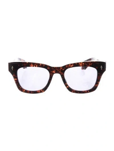 Pre-owned Jacques Marie Mage Dealan Wayfarer Sunglasses In Brown