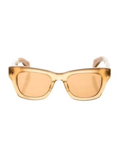 Pre-owned Jacques Marie Mage Dealan Wayfarer Sunglasses In Brown