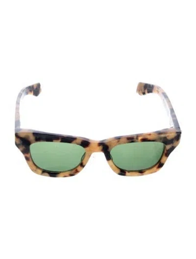 Pre-owned Jacques Marie Mage Dealan Wayfarer Sunglasses In Brown